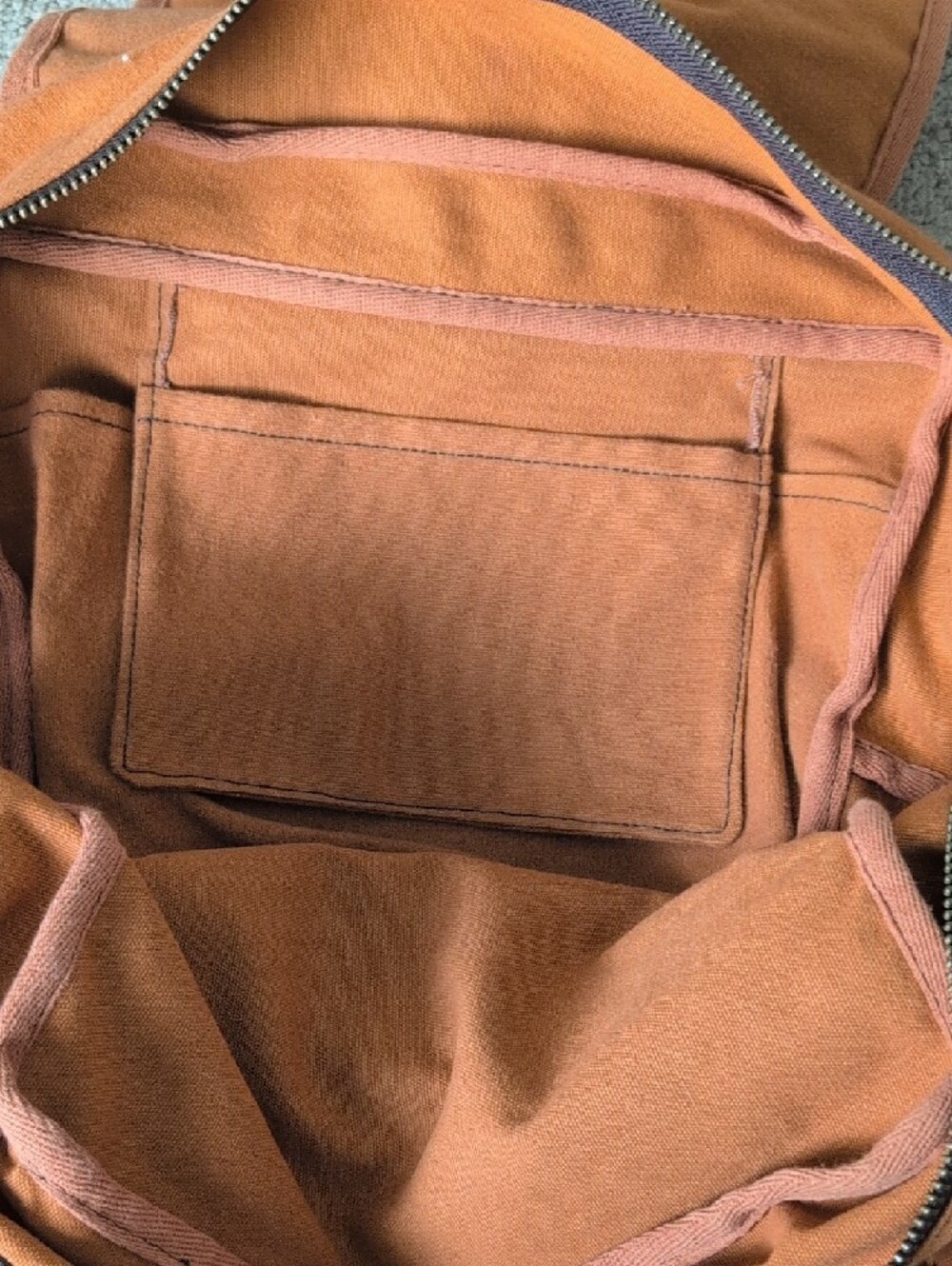 United By Blue Canvas Backpack - Rust Orange - Picture 7 of 8
